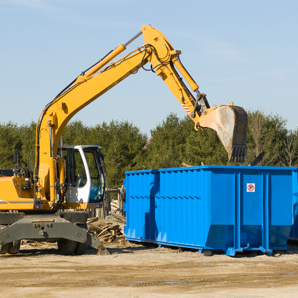 can i choose the location where the residential dumpster will be placed in Harrellsville NC